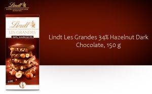 شکلات لینت دارک لس گرندس فندق 34 درصد