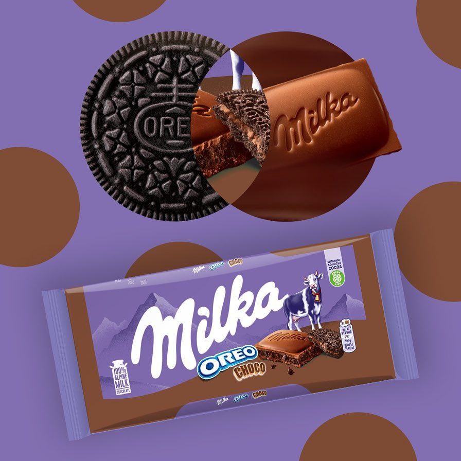 شکلات میلکا مدل اورئو Milka Oreo