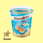 بیسکویت لیوانی بیسکولاتا با طعم نارگیل