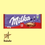 شکلات میلکا بیسکویت lu