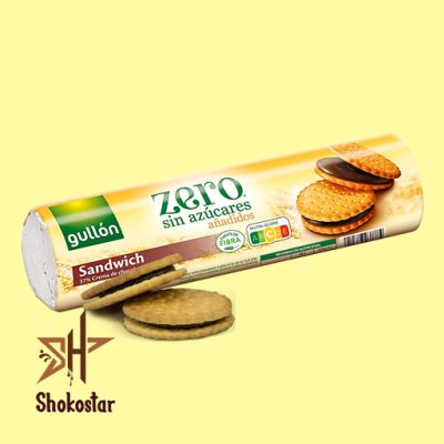 بیسکویت ساندویچی کرمدار شکلاتی گولون